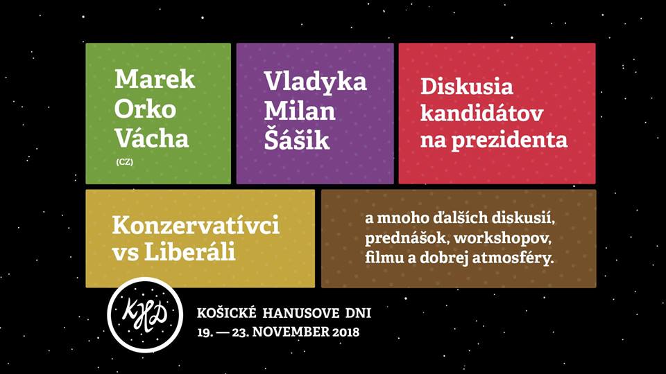 Košické Hanusove dni prinesú aj diskusiu s prezidentskými kandidátmi