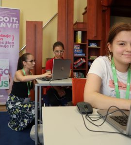 tabor kodovania pre dievcata