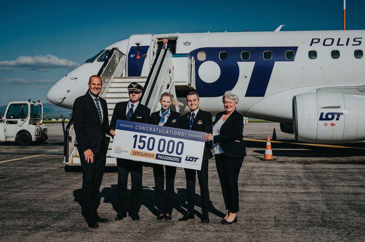 LOT oslavuje 150 000 cestujúcich v Košiciach