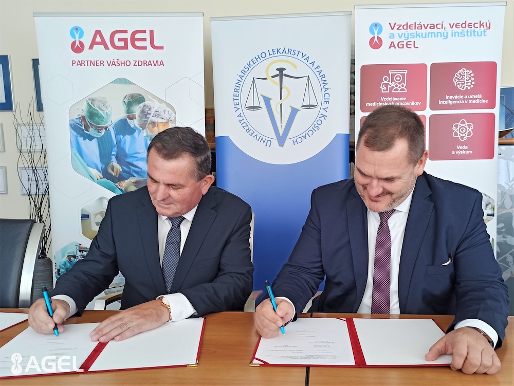 Spoločnosť AGEL, Univerzita veterinárskeho lekárstva a farmácie v Košiciach a Vzdelávací, vedecký a výskumný inštitút AGEL podpísali Rámcovú zmluvu o vzájomnej spolupráci