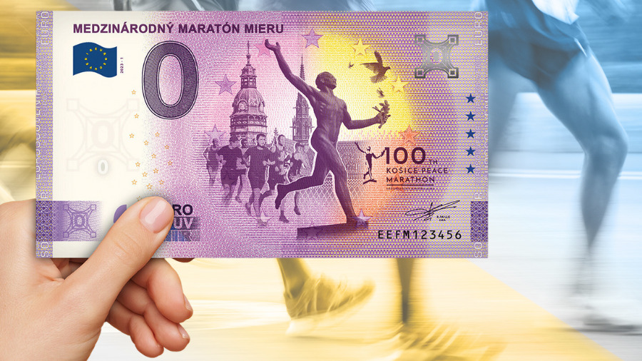 Medzinárodný maratón mieru priensie zrýchlený vlak či limitovanú 0 € bankovku