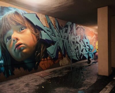 podchod na Komenského - grafity