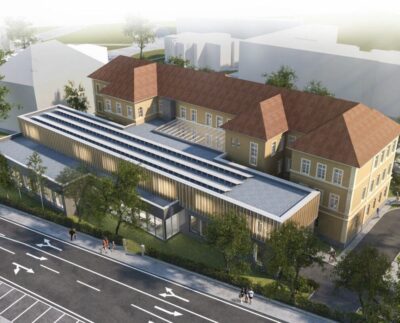 vizualizácia gymnázia Kežmarok archív PSK