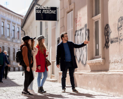 Igor Kupec počas sprievodcovania