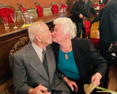 manželia Anna a Jozef Vargovci - 70 rokov manželia