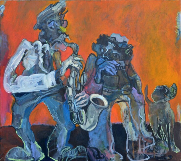 Dusan-Scholtz-Trio-olejomalba-na-platne-80-x-90-cm