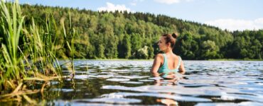 plávanie v prírode