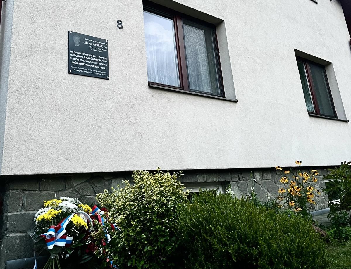 V Prešove odhalili pamätnú tabuľu Jána Ivana Mastiliaka