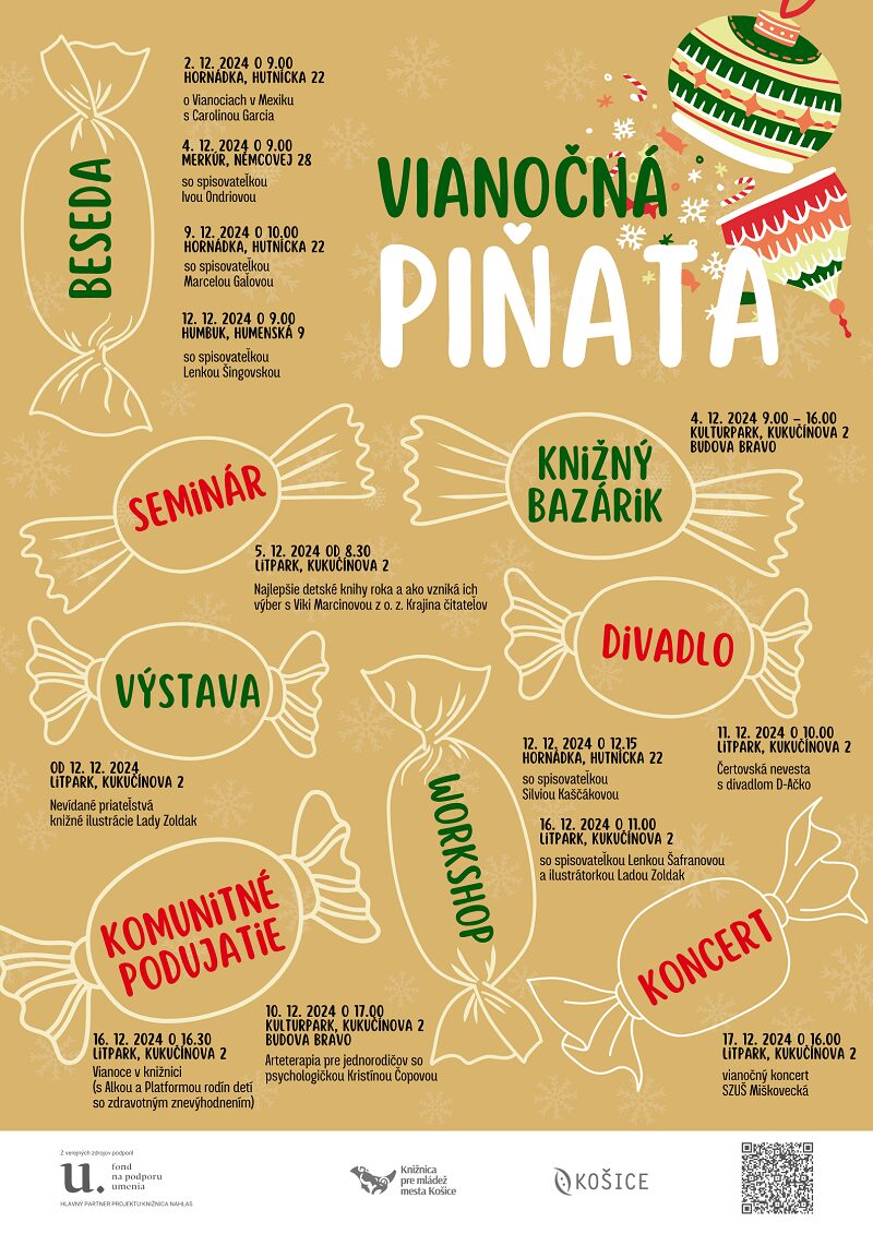 Sviatky sa blížia, v košickej knižnici štartuje Vianočná piňata