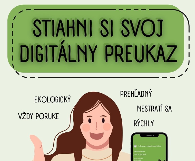 Digitálny preukaz je ekologickou novinkou košickej knižnice
