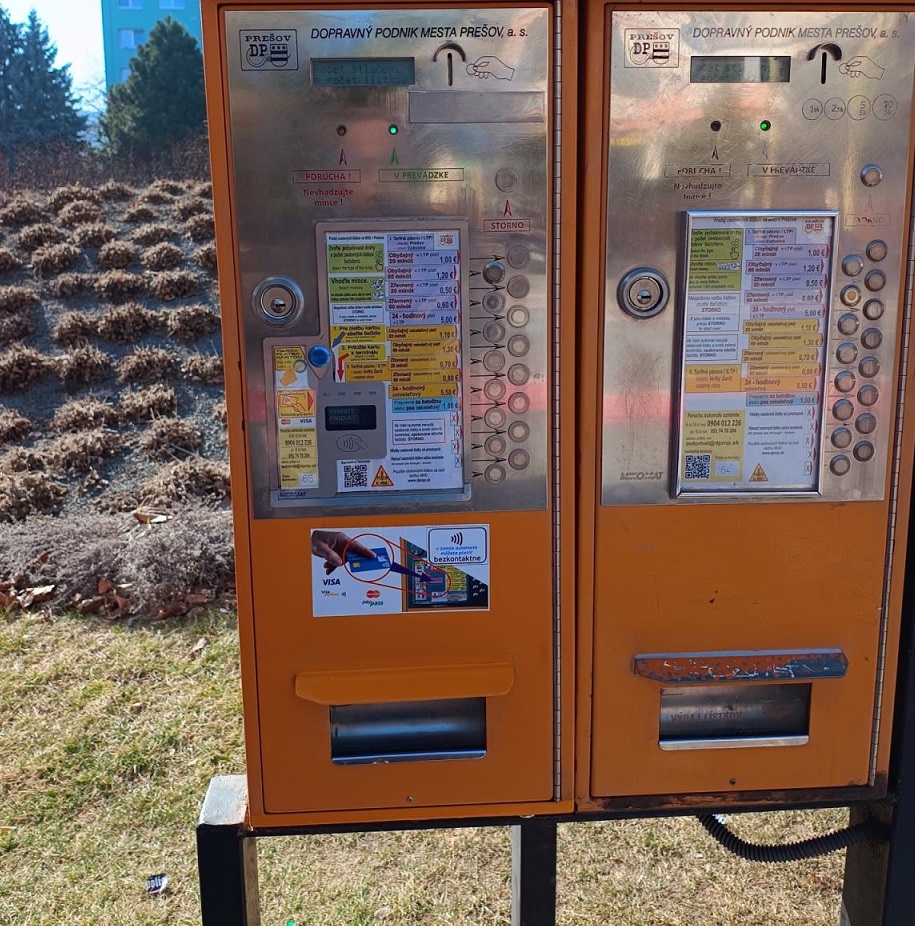 V Prešove pribudnú automaty na lístky na bezkontaktnú platbu