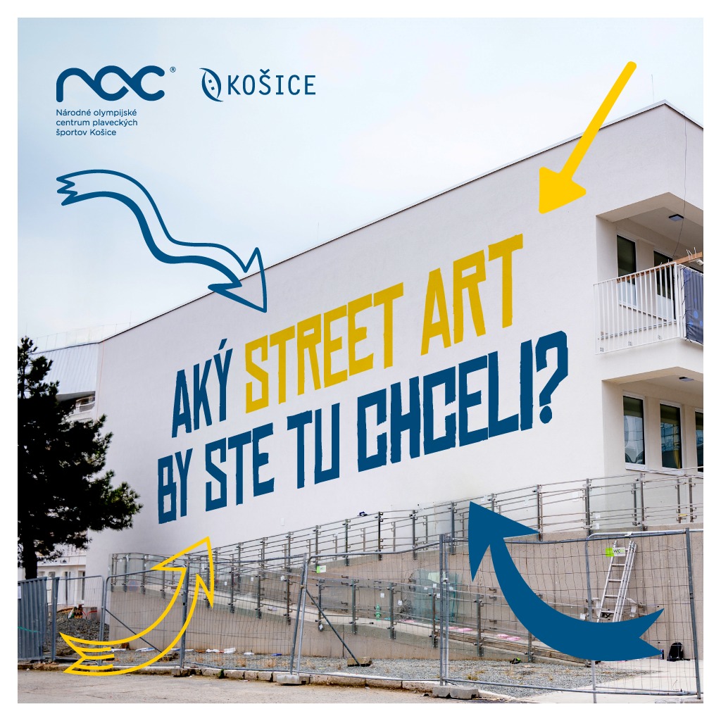 Navrhnite street art pre novú plaveckú arénu v Košiciach