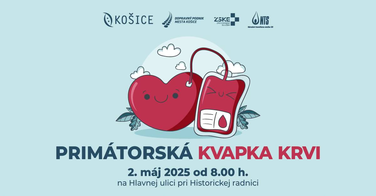 Príďte na primátorskú kvapku krvi