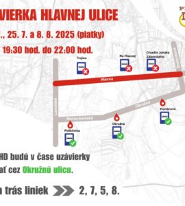 uzávierka Hlavnej Prešov