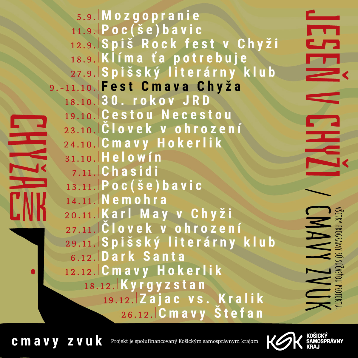 Cmavy Zvuk: O chvíľu štartuje jeseň alternatívnej kultúry v Chyža CNK