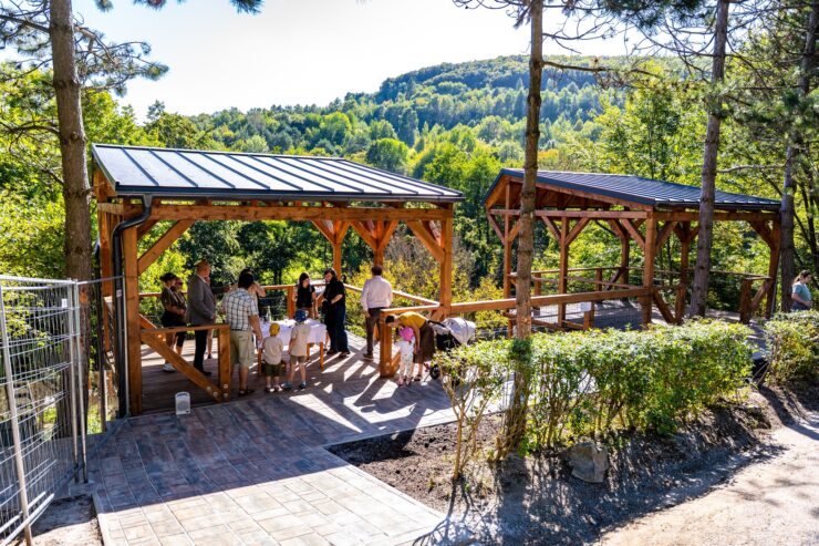 vyhliadková terasa medvede v zoo