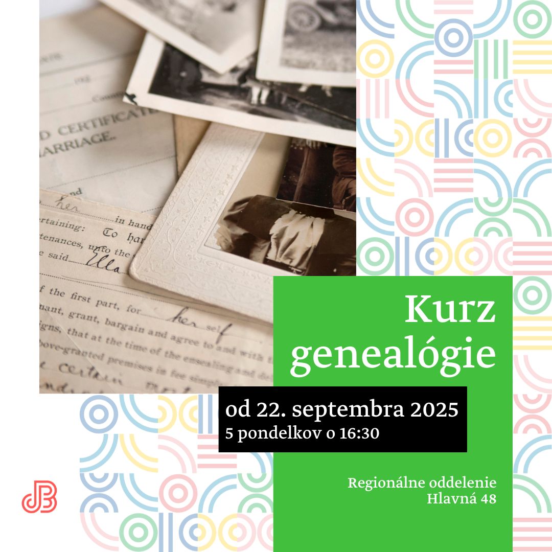Knižnica Jána Bocatia ponúka obľúbený kurz genealógie