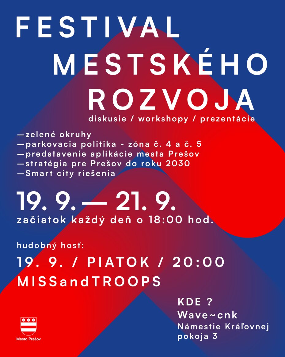 V Prešove sa uskutoční Festival mestského rozvoja