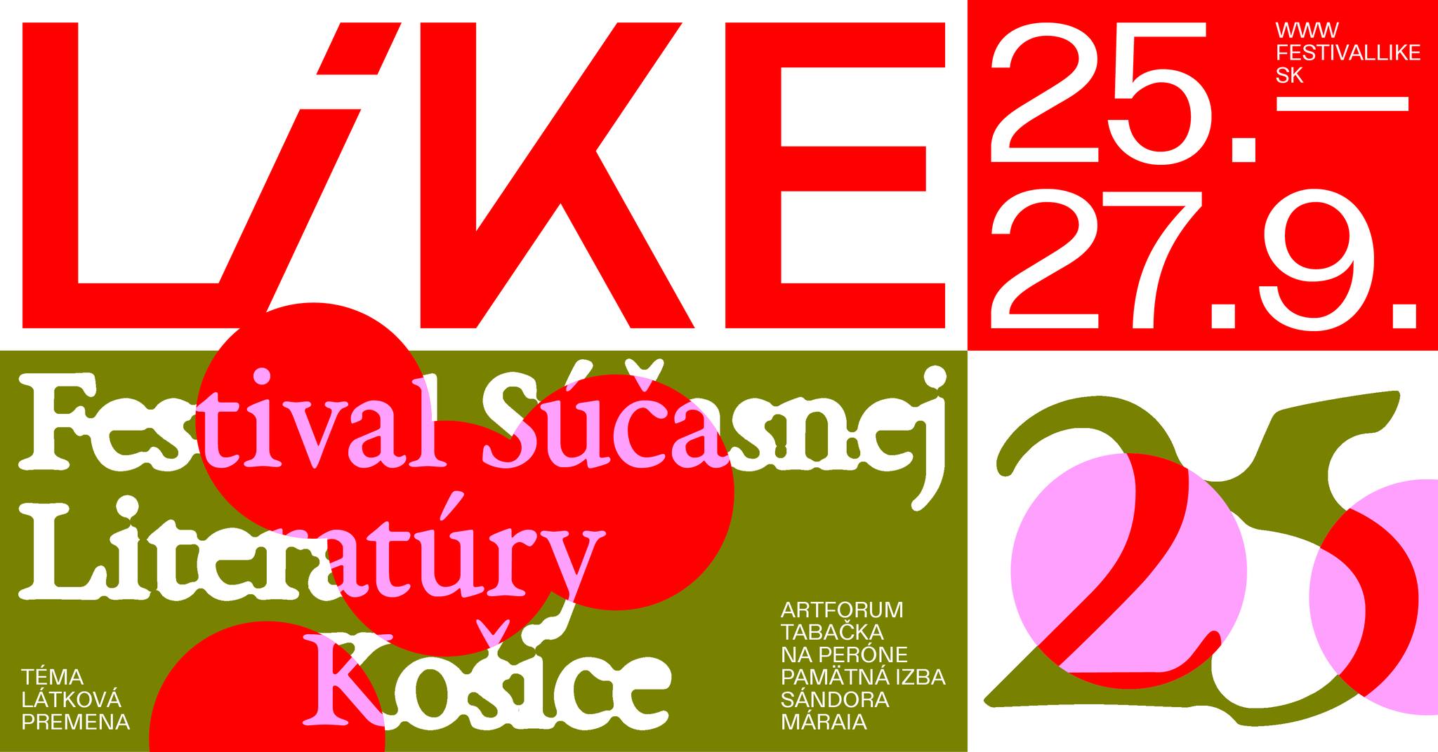 Vyhraďte si čas na festival súčasnej literatúry LiKE