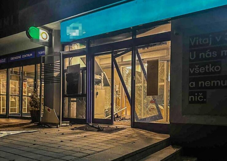 vykradnutý bankomat Košice