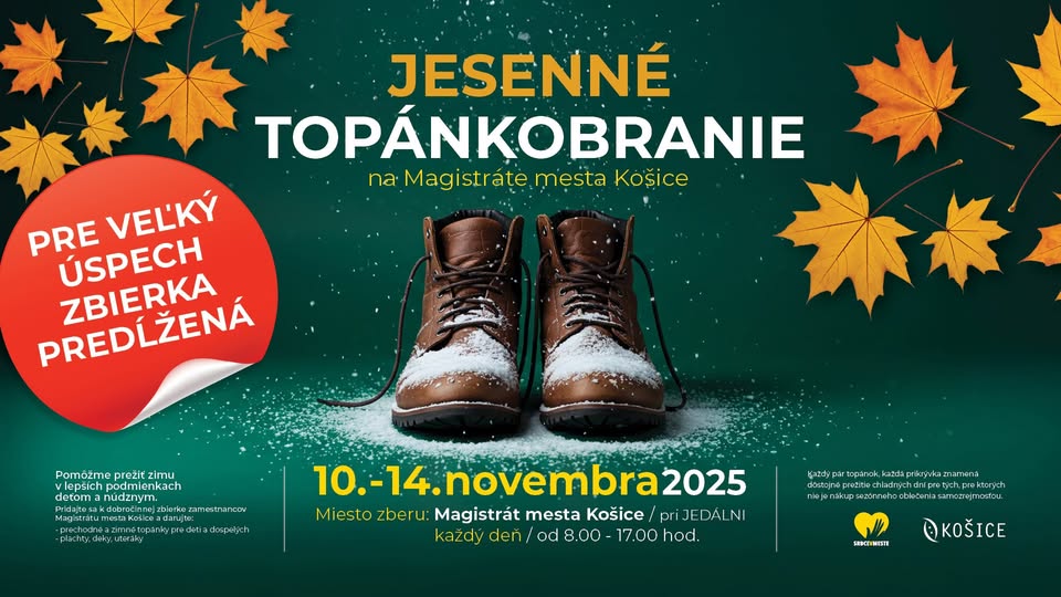 Pomôžte darovaním topánok. Pre veľký úspech je zbierka predĺžená