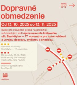 dopravné obmedzenia Prešov