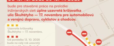 dopravné obmedzenia Prešov