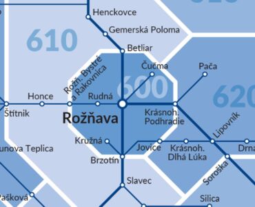 Rožňava mapa