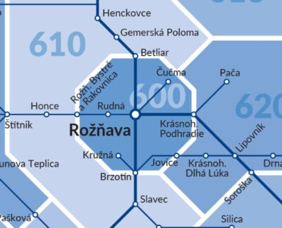 Rožňava mapa