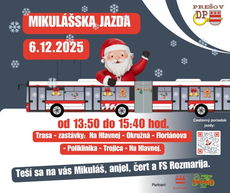 Mikulášsky autobus Prešov