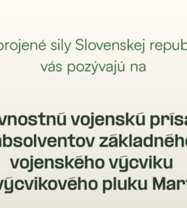vojenská prísaha oznam