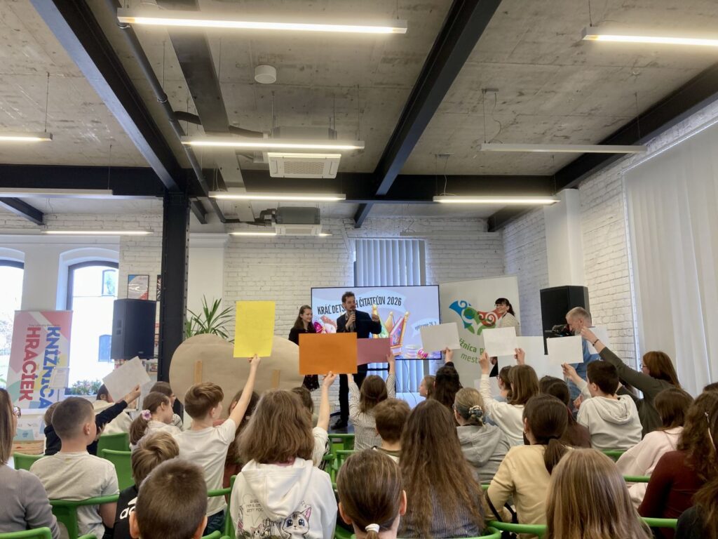 Súťaž Kráľ detských čitateľov. Foto: L. Radzová