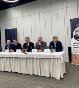 Tlačová beseda k ukončeniu projektu EDIH Cassovium. Foto: L. Radzová