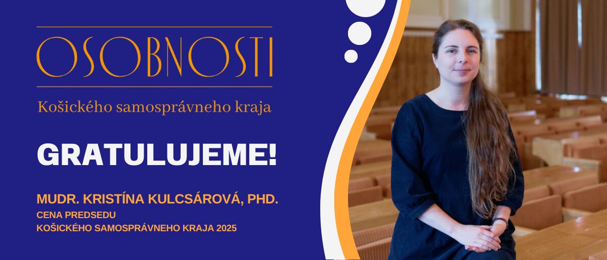Medzi ocenenými osobnosťami KSK je aj neurologička MUDr. Kristína Kulcsárová