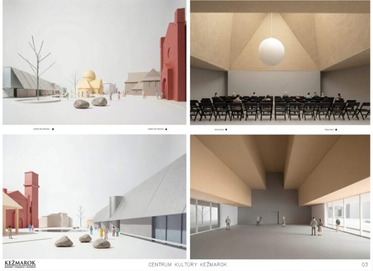 víťazný návrh Centrum kultúry Kežmarok