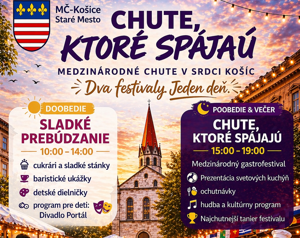 Košice ožijú chuťami sveta.  V sobotu sa vyberte na Dominikánske námestie