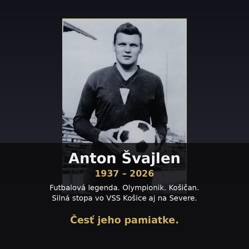 Odišla futbalová legenda Anton Švajlen