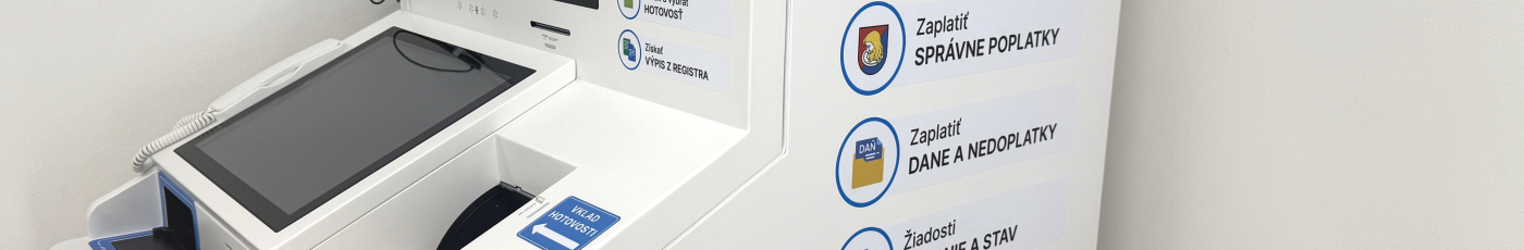 Miestne dane a poplatky v Sabinove dostupné cez digitálny kiosk Arbipoint