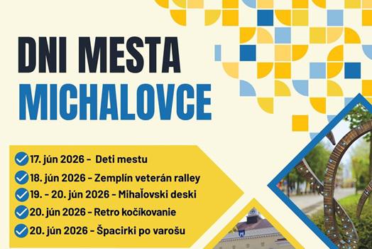 Začiatok leta v Michalovciach prinesie Dni mesta