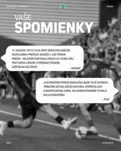 Spomienky na FC Tatran