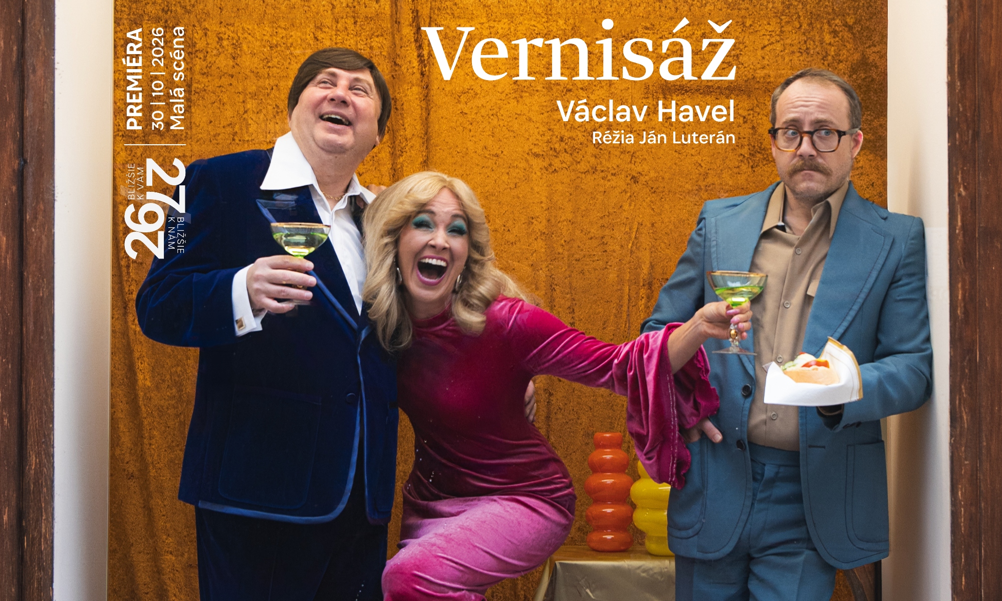 Činohra Národného divadla Košice uvedie Vernisáž Václava Havla