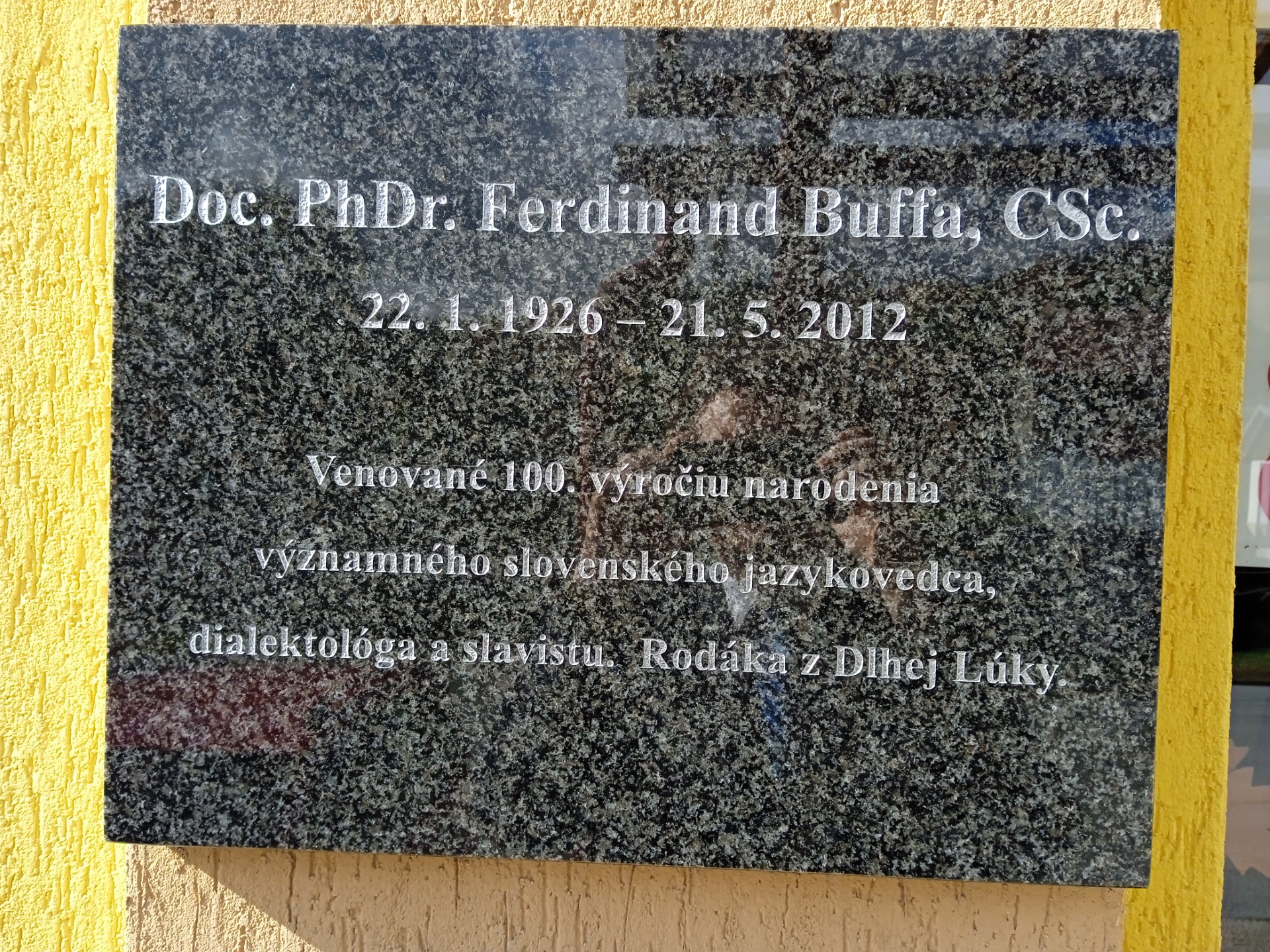 V Bardejove odhalili pamätnú tabuľu jazykovedcovi Ferdinandovi Buffovi