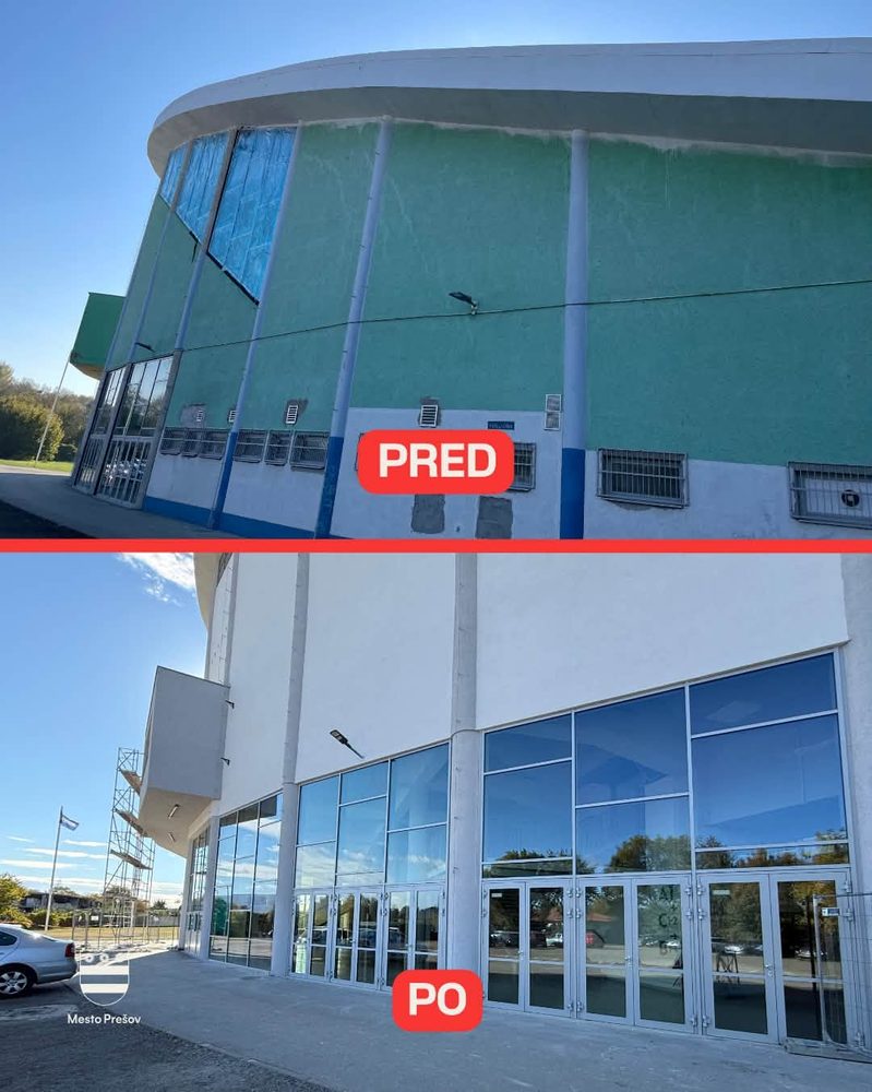 modernizácia štadiónu v Prešove