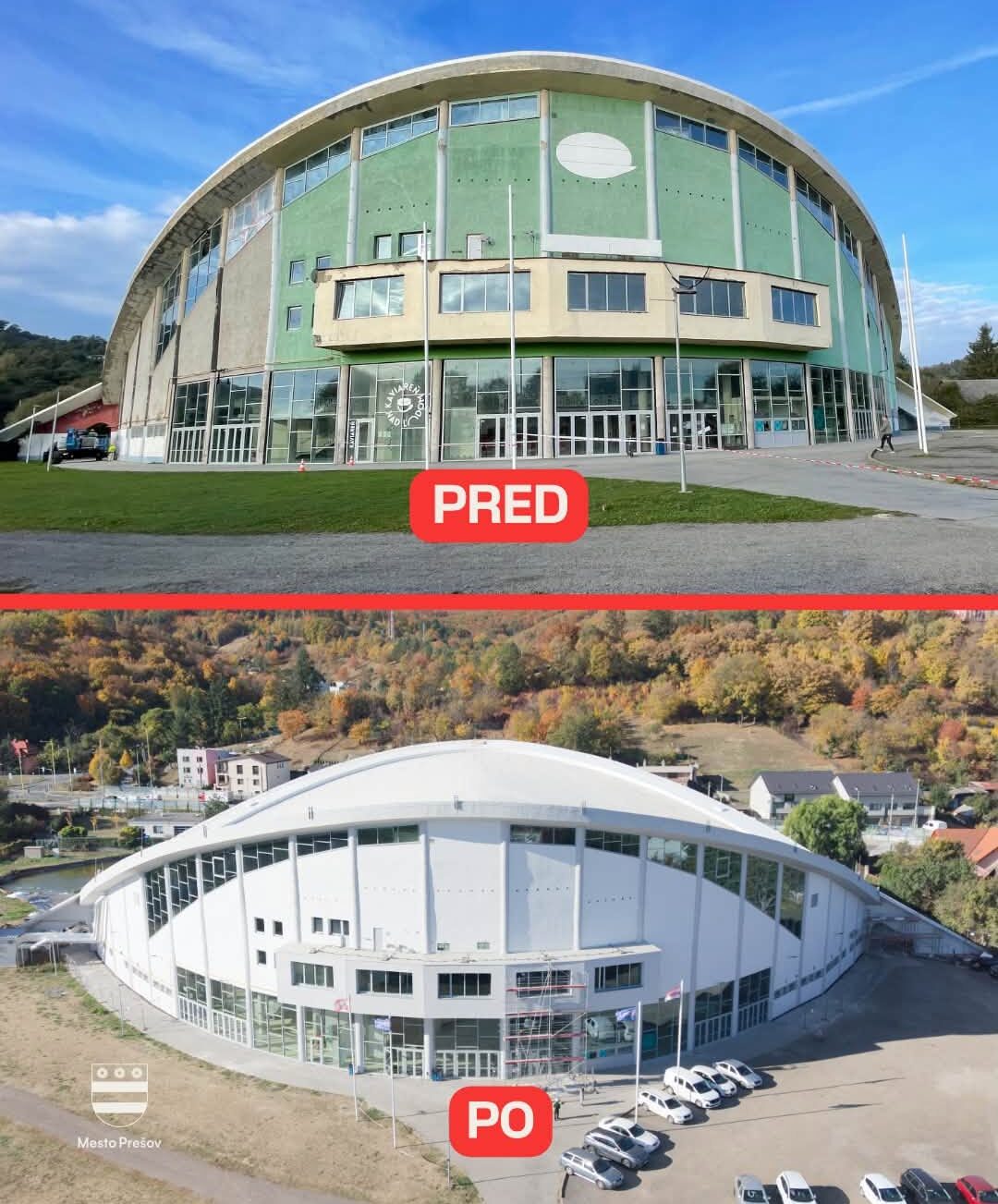 modernizácia štadiónu v Prešove