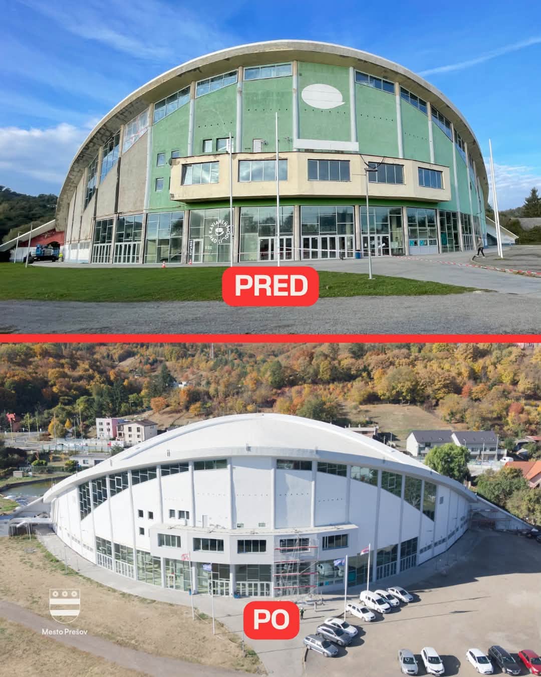 Mesto Prešov zmodernizovalo Zimný štadión