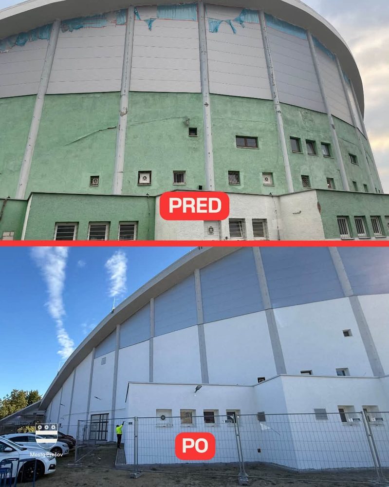 modernizácia štadiónu v Prešove